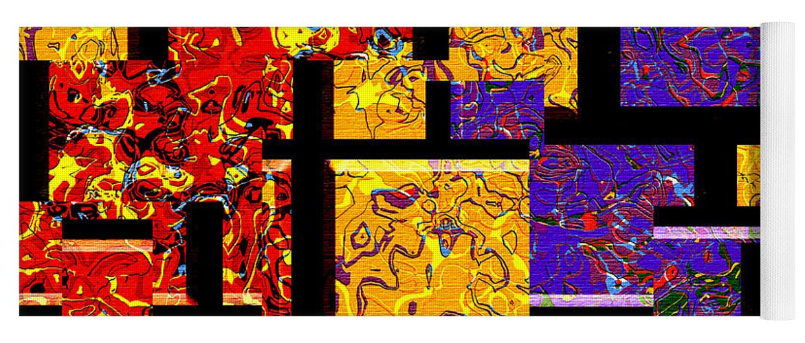 Abstract Yoga Mat featuring the digital art 1517 Abstract Thought by Chowdary V Arikatla