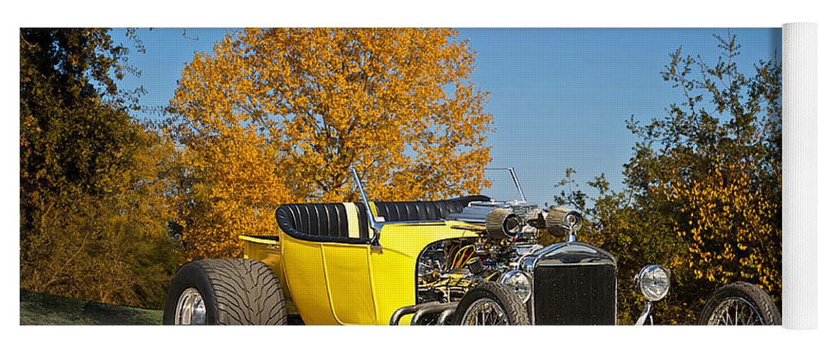 Auto Yoga Mat featuring the photograph 1923 Ford 'Bucket T' Roadster Pickup by Dave Koontz