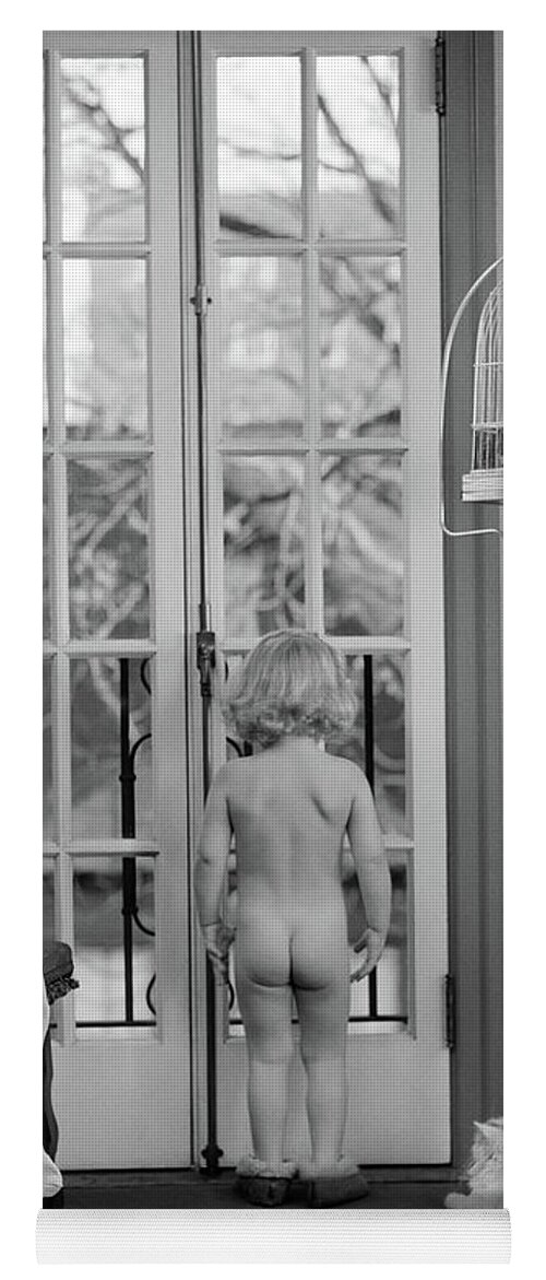 Vintage 1950s Nude Girls Porn - 1950s Young Girl Nude Back To Camera Yoga Mat by Vintage Images - Pixels