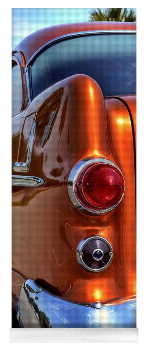 Cars Yoga Mat featuring the photograph 1955 Pontiac by Kathy Baccari