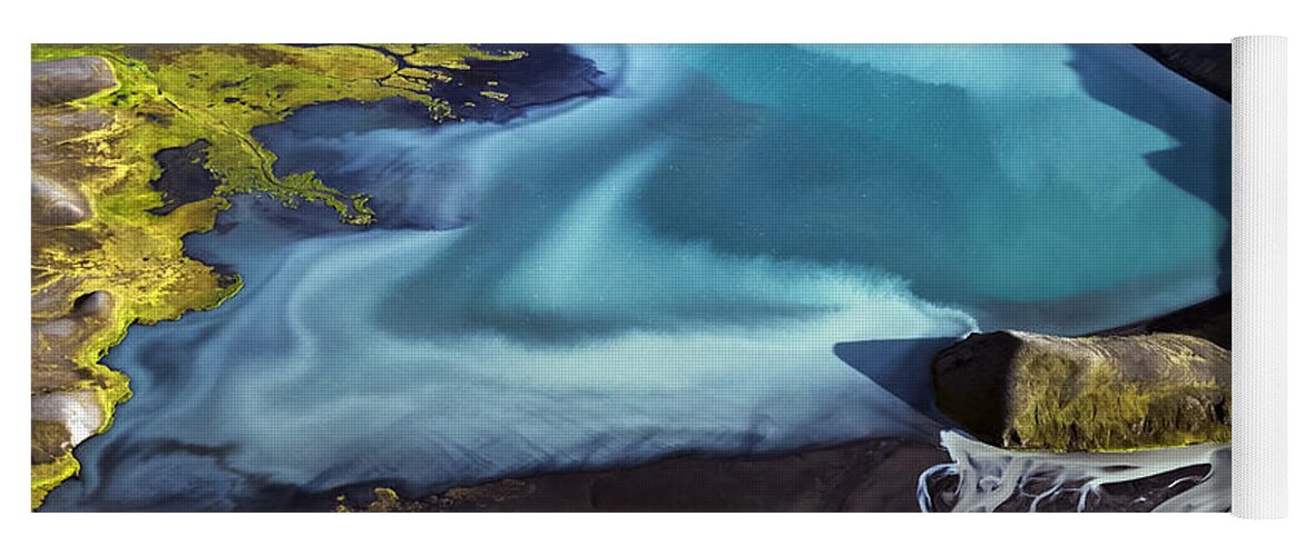 Abstract Photography Yoga Mat featuring the photograph Aerial Photography #1 by Gunnar Orn Arnason