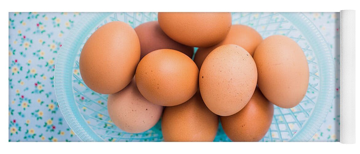 Egg Yoga Mat featuring the photograph Eggs #2 by Voisin/Phanie