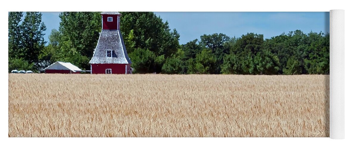 Farm Building Yoga Mat featuring the photograph Fox Tower #2 by Keith Armstrong