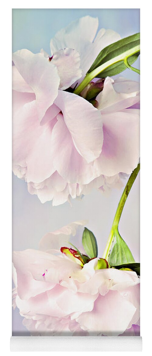 Peonies Yoga Mat featuring the photograph Pastel Peonies by Theresa Tahara