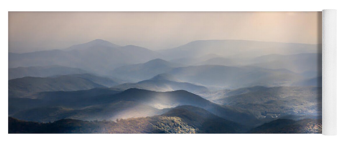 Blue Ridge Mountain Landscapes Yoga Mat featuring the photograph SOUND the TRUMPETS by Karen Wiles