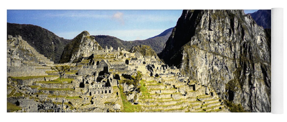 Machu Picchu Yoga Mat featuring the photograph The Lost City by Suzanne Luft