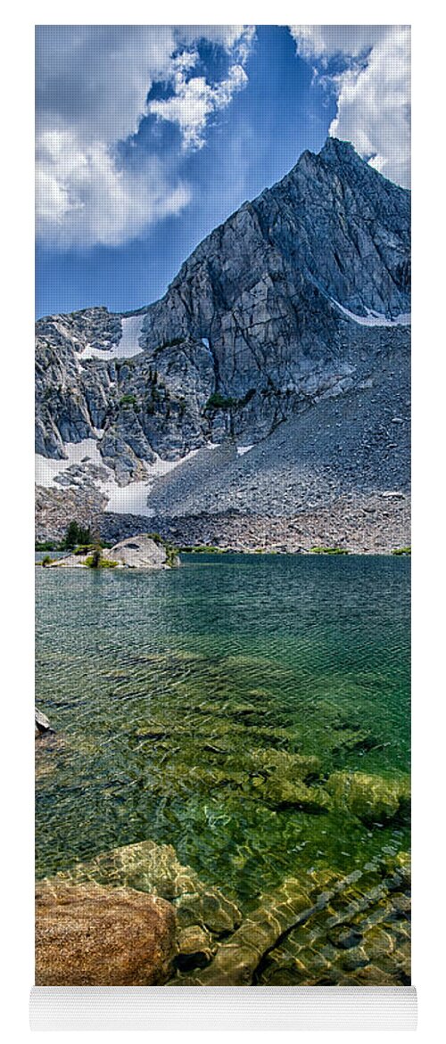 Blue Yoga Mat featuring the photograph Treasure Lakes #2 by Cat Connor