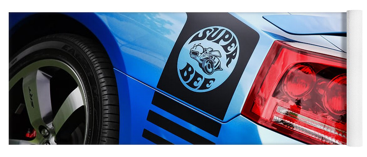 Dodge Yoga Mat featuring the photograph 2008 Dodge Charger SRT-8 Super Bee by Gordon Dean II