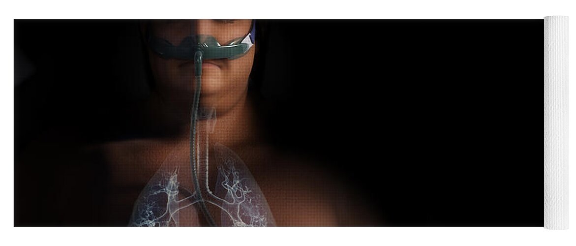 Lungs Yoga Mat featuring the photograph Sleep Apnea #25 by Science Picture Co
