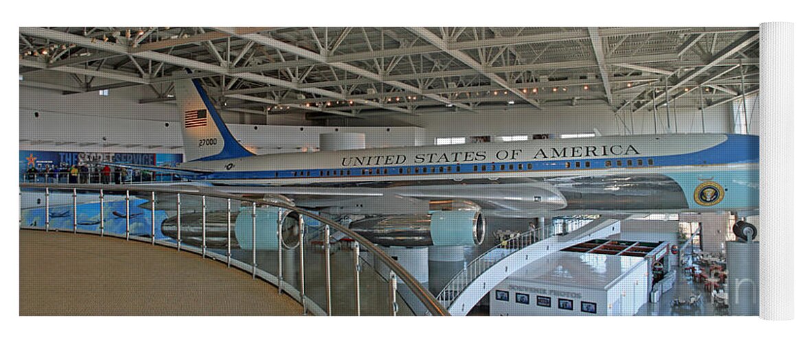 Air Force One Yoga Mat featuring the photograph 27000 by Bob Hislop