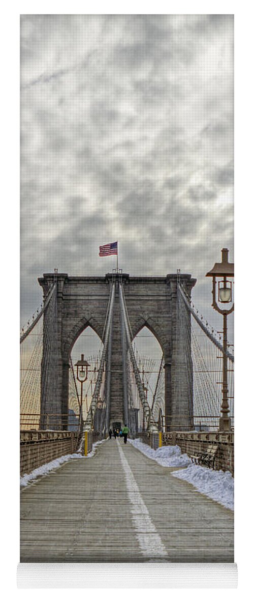 Brooklyn Bridge Yoga Mat featuring the photograph Brooklyn Bridge #3 by Jerry Gammon