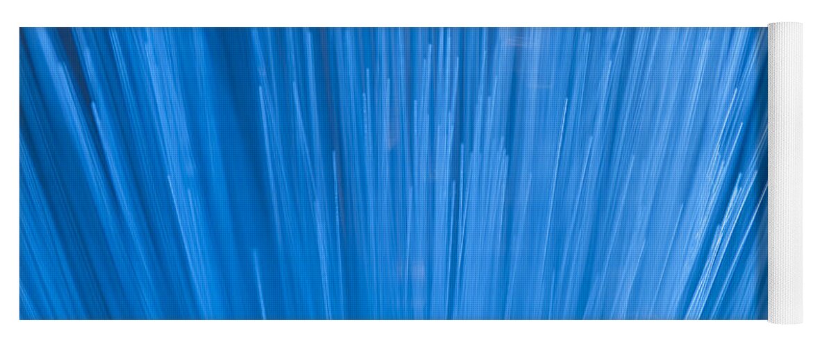 Fiber Optics Yoga Mat featuring the photograph Fiber Optics close-up abstract #3 by Jim Corwin