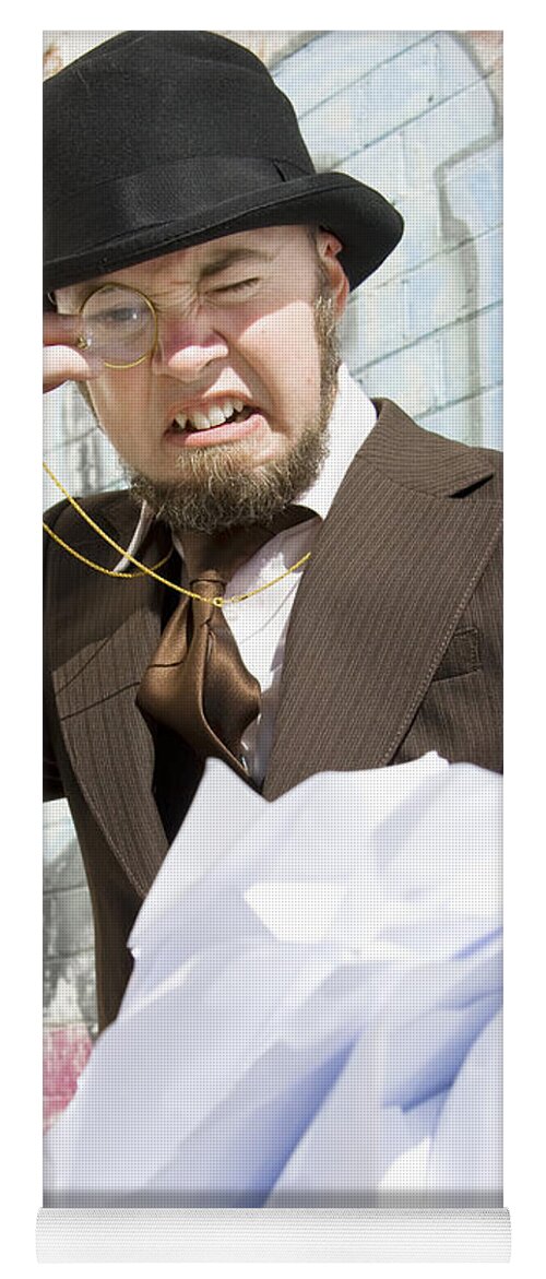 Accountant Yoga Mat featuring the photograph Frustrated Businessman by Jorgo Photography