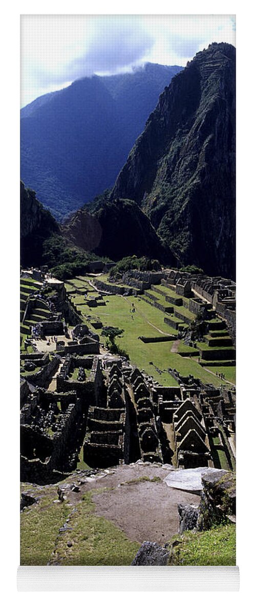 Machu Picchu Yoga Mat featuring the photograph Machu Picchu Peru #3 by Ryan Fox