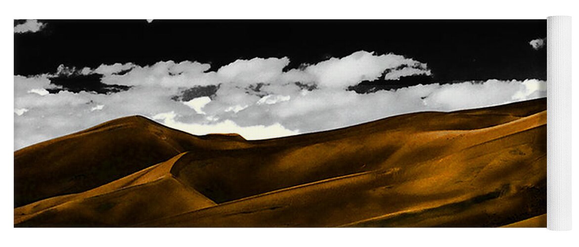 Night Yoga Mat featuring the photograph Night at the Great Sand Dunes by Terry Fiala