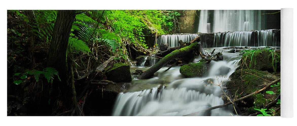 Autumn Yoga Mat featuring the photograph Waterfall #3 by Ivan Slosar