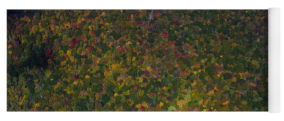 Nc Yoga Mat featuring the photograph Autumn Colors at Craggy Gardens along the Blue Ridge Parkway #4 by David Oppenheimer