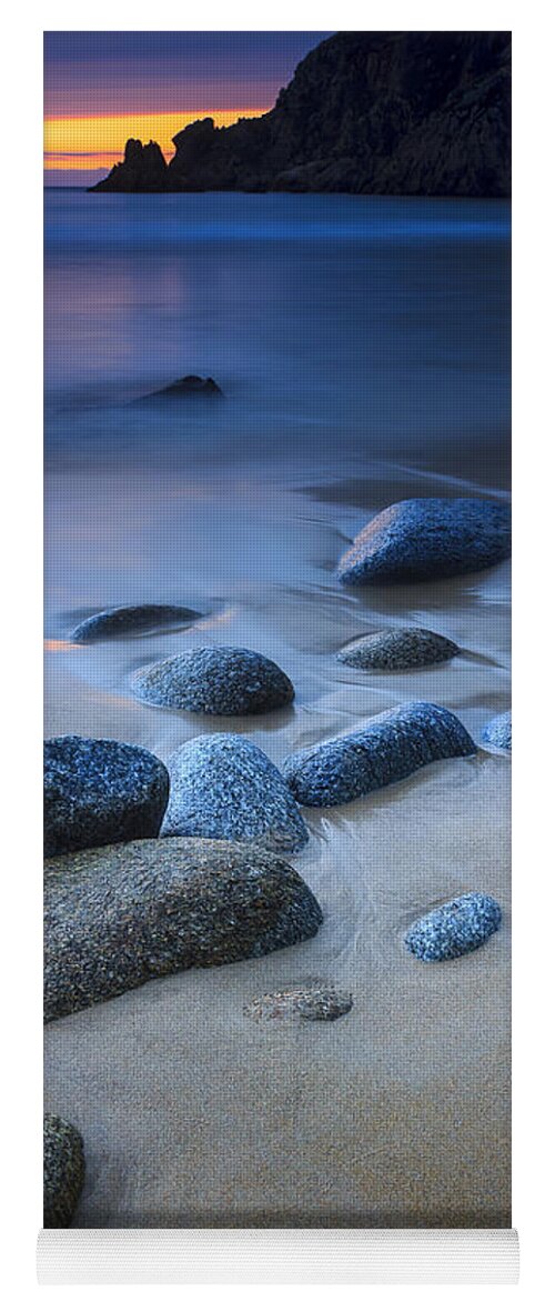 Seascape Yoga Mat featuring the photograph Campelo Beach Galicia Spain #4 by Pablo Avanzini