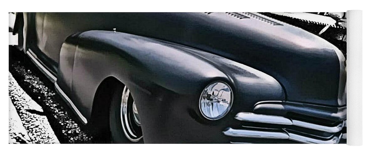 Victor Montgomery Yoga Mat featuring the photograph '47 Chevy Lowrider #47 by Vic Montgomery