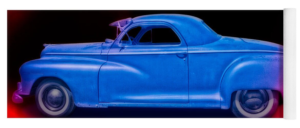 Hot Rod Art Yoga Mat featuring the photograph 48 Dodge Salesman Coupe Rat Rod by Chas Sinklier