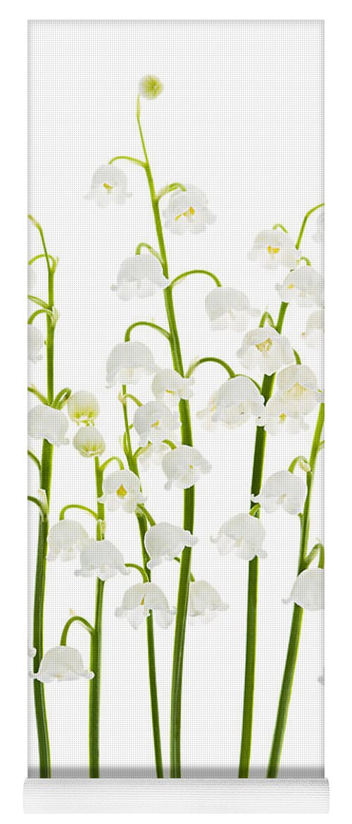 Flower Yoga Mat featuring the photograph Lily-of-the-valley flowers arrangement by Elena Elisseeva