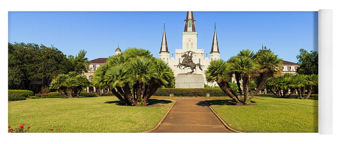 Architecture Yoga Mat featuring the photograph Saint Louis Cathedral #5 by Raul Rodriguez