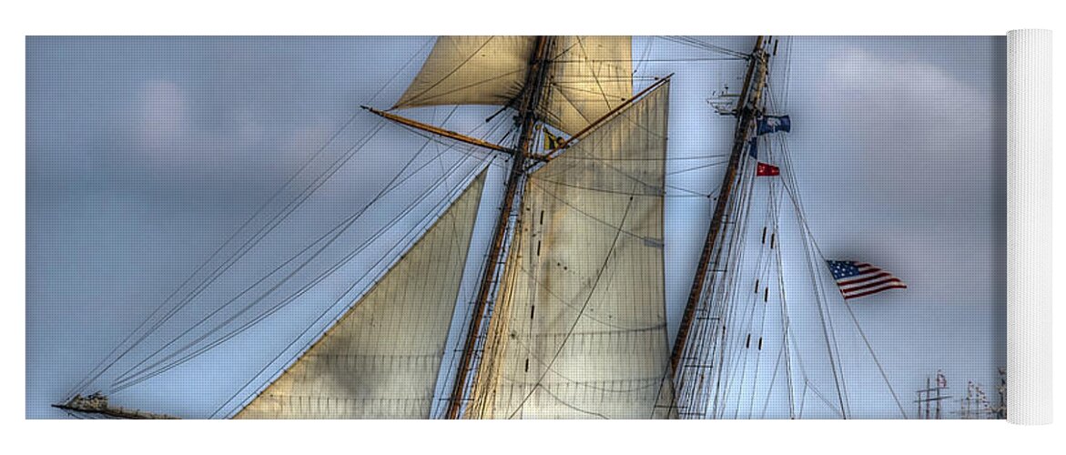 Tall Ship Yoga Mat featuring the photograph Tall Ships #3 by Dale Powell