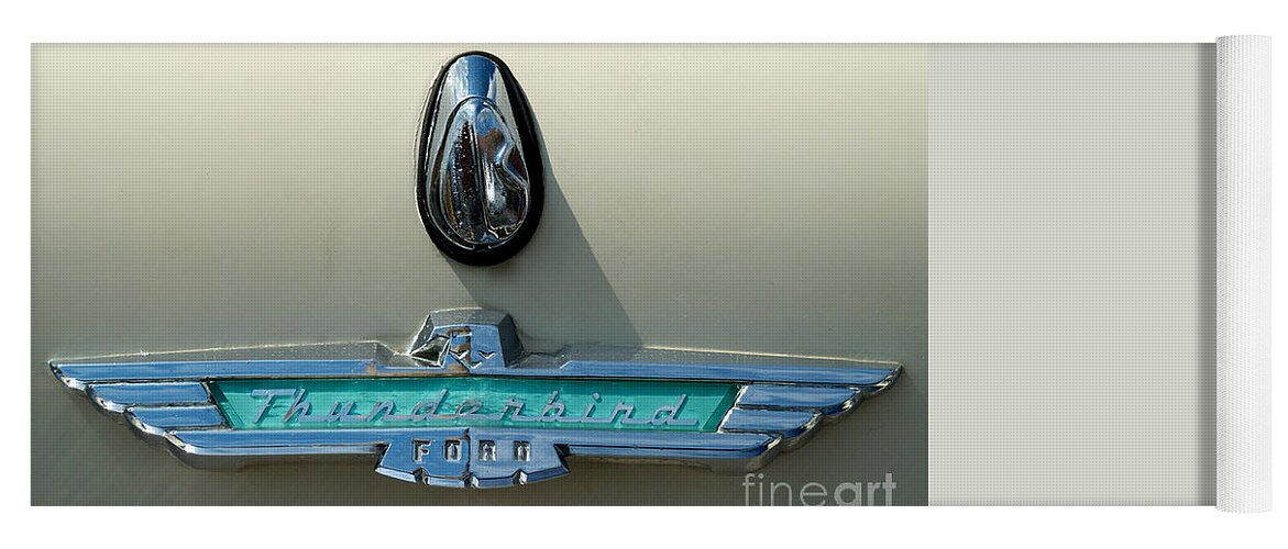 Car Yoga Mat featuring the photograph 57 Ford Thunderbird by Mark Dodd