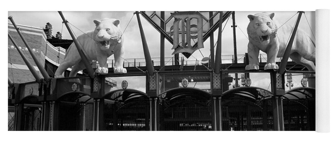 America Yoga Mat featuring the photograph Comerica Park - Detroit Tigers #6 by Frank Romeo