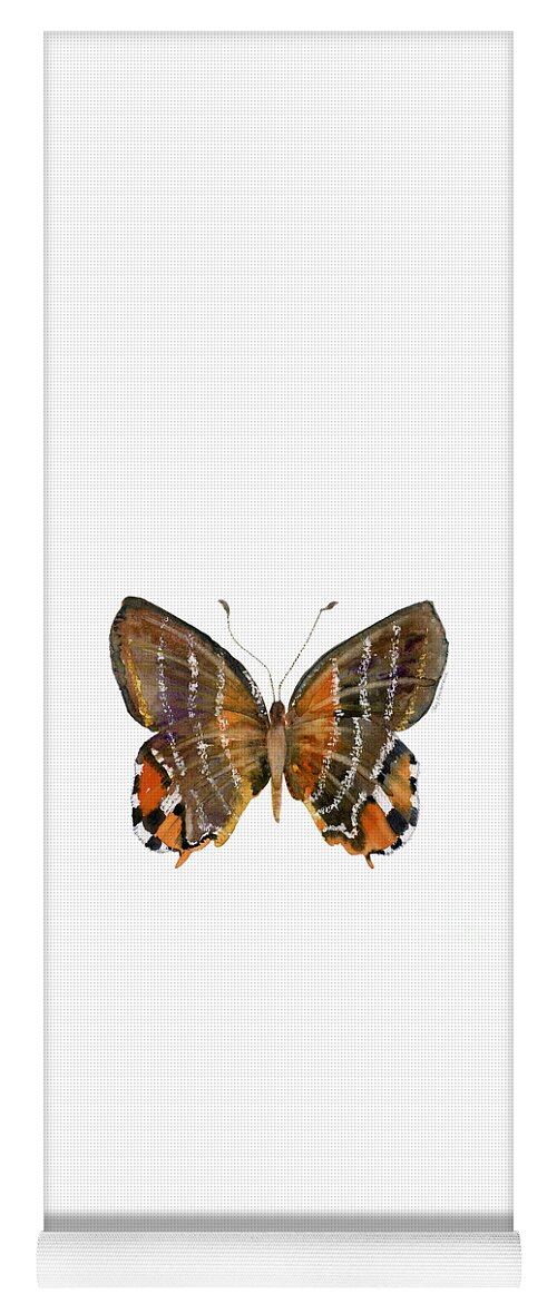 Euselasia Butterfly Yoga Mat featuring the painting 60 Euselasia Butterfly by Amy Kirkpatrick