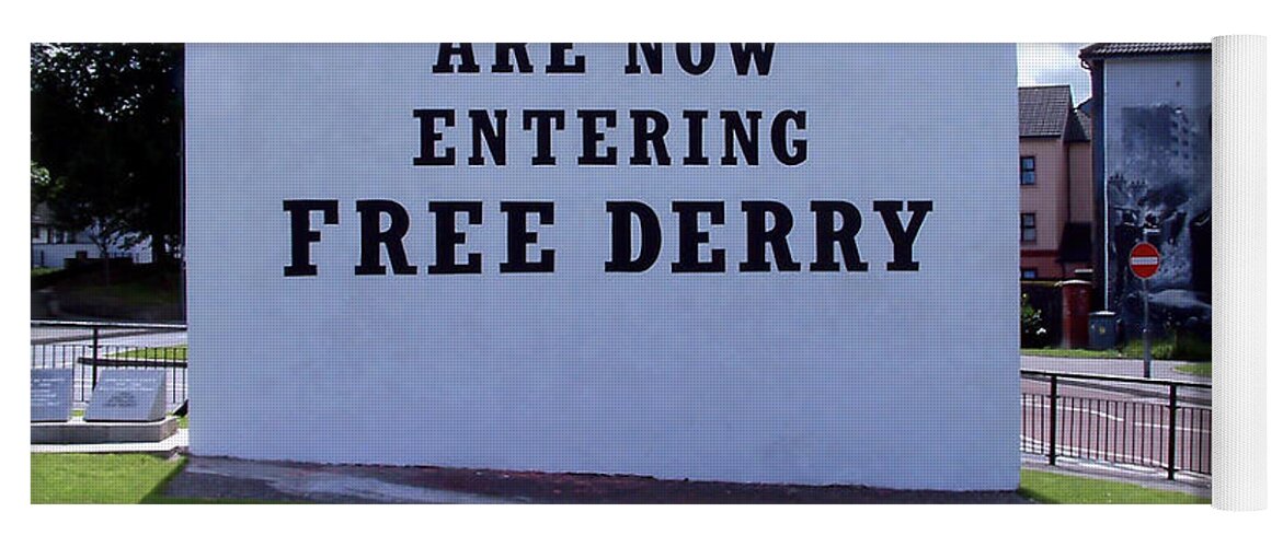 Free Derry Corner Yoga Mat featuring the photograph Free Derry Corner 4 by Nina Ficur Feenan