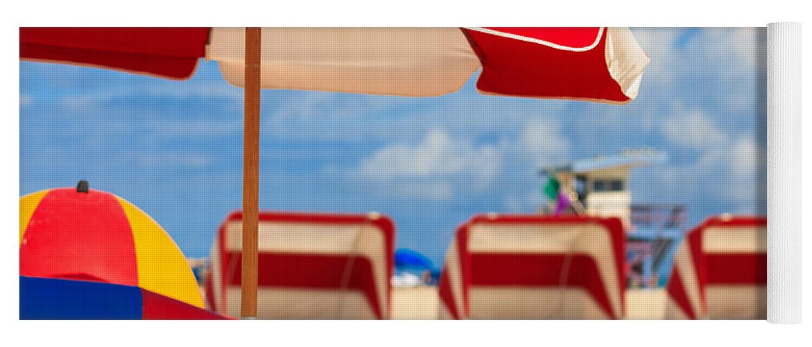 Florida Yoga Mat featuring the photograph Miami Beach #8 by Raul Rodriguez