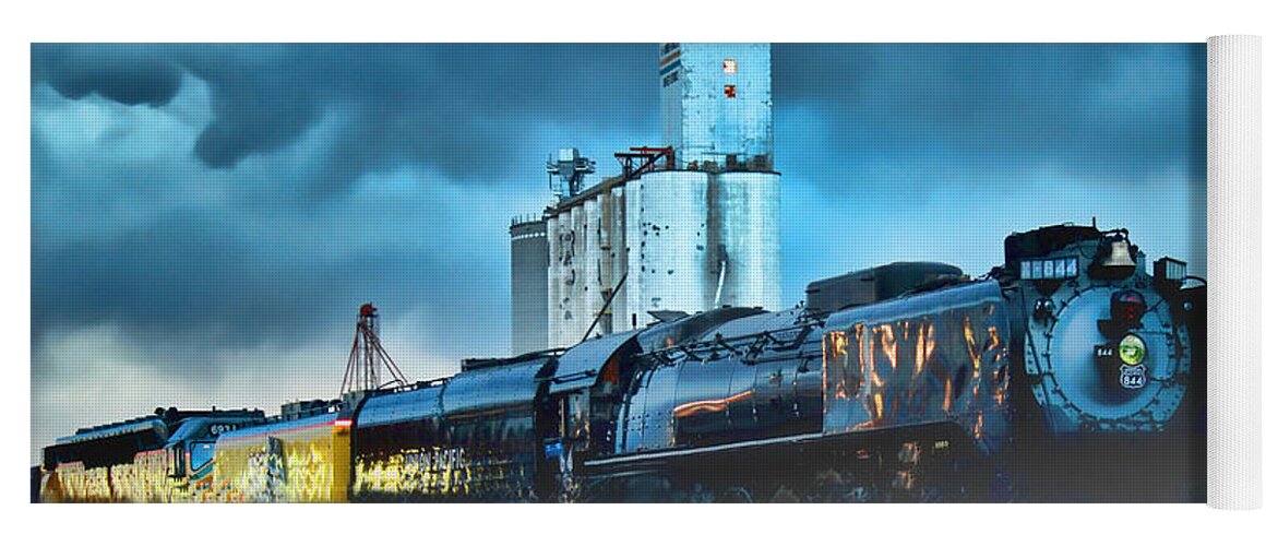 844 Yoga Mat featuring the photograph 844 Night Train by Sylvia Thornton