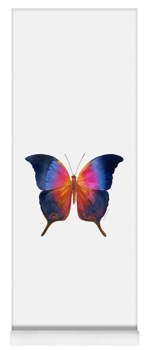 Brushfoot Butterfly Yoga Mat featuring the painting 96 Brushfoot Butterfly by Amy Kirkpatrick