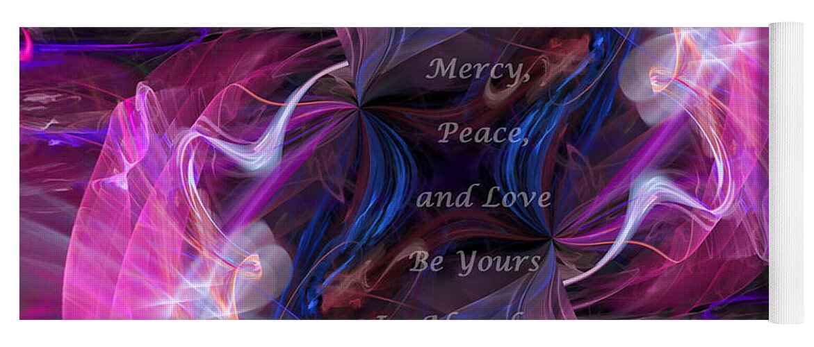 Jude 1:2 Yoga Mat featuring the digital art A Blessing by Margie Chapman