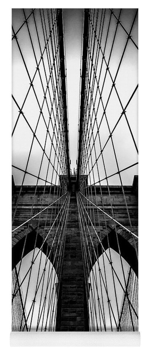 Brooklyn Bridge Arches Yoga Mat featuring the photograph A Brooklyn Perspective by Az Jackson