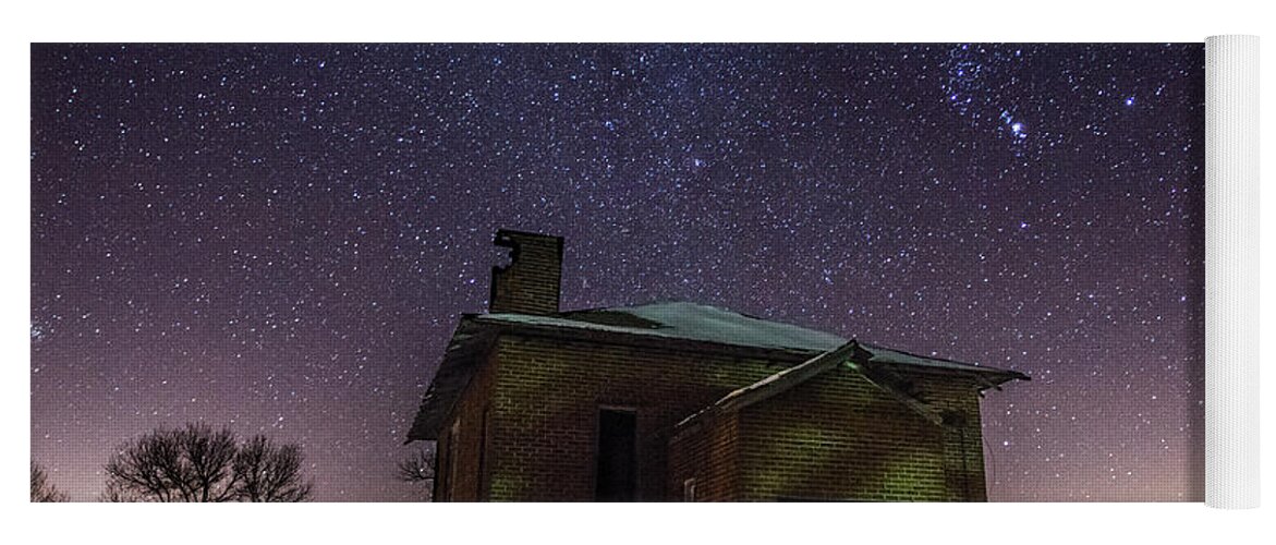 Dark Places Yoga Mat featuring the photograph A cold dark place by Aaron J Groen