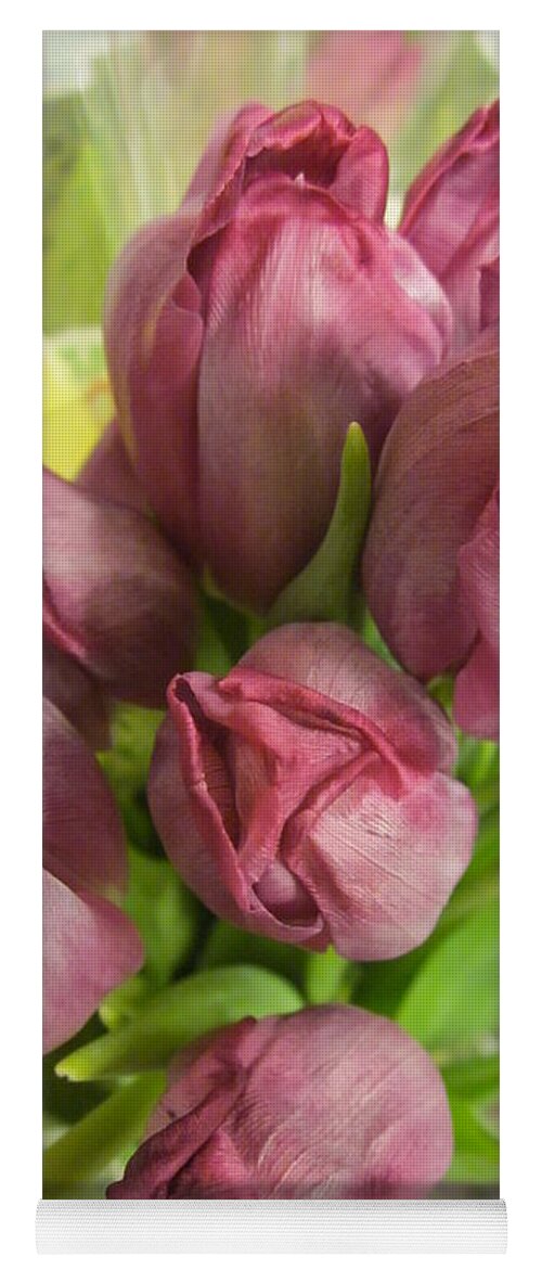 Tulips Yoga Mat featuring the photograph A Cool Bouquet by Rosita Larsson