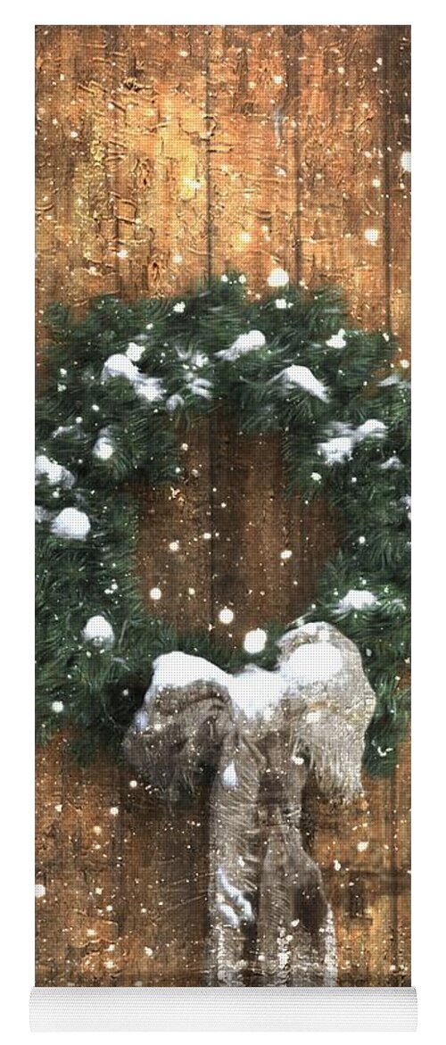 Christmas Yoga Mat featuring the photograph A Country Christmas by Benanne Stiens