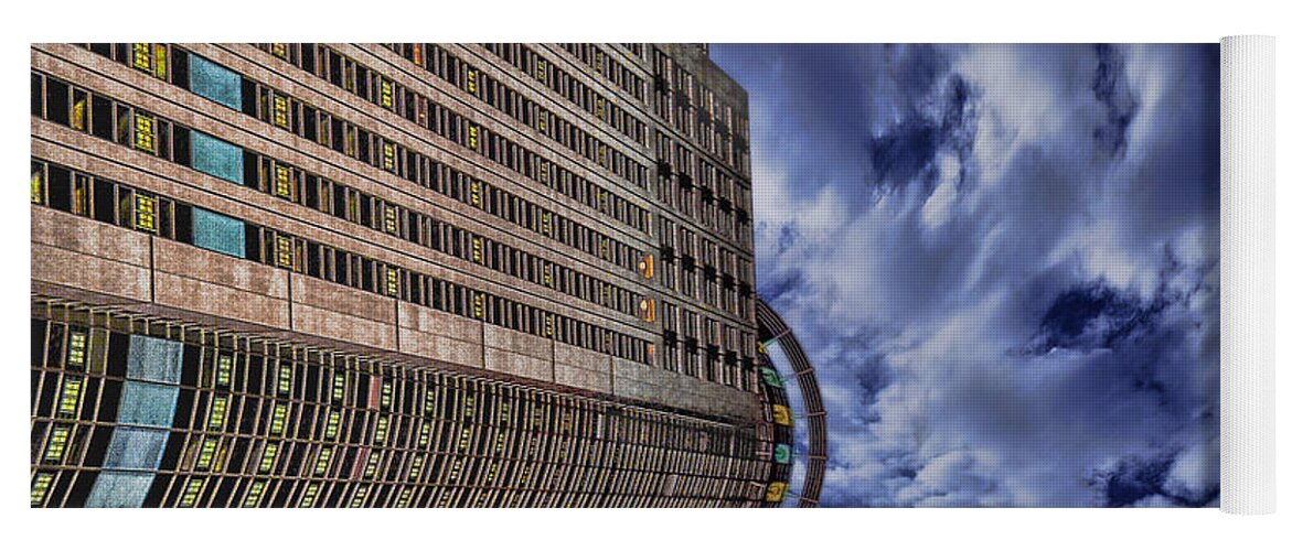 Israel Yoga Mat featuring the photograph A Drifting Skyscraper by Ron Shoshani