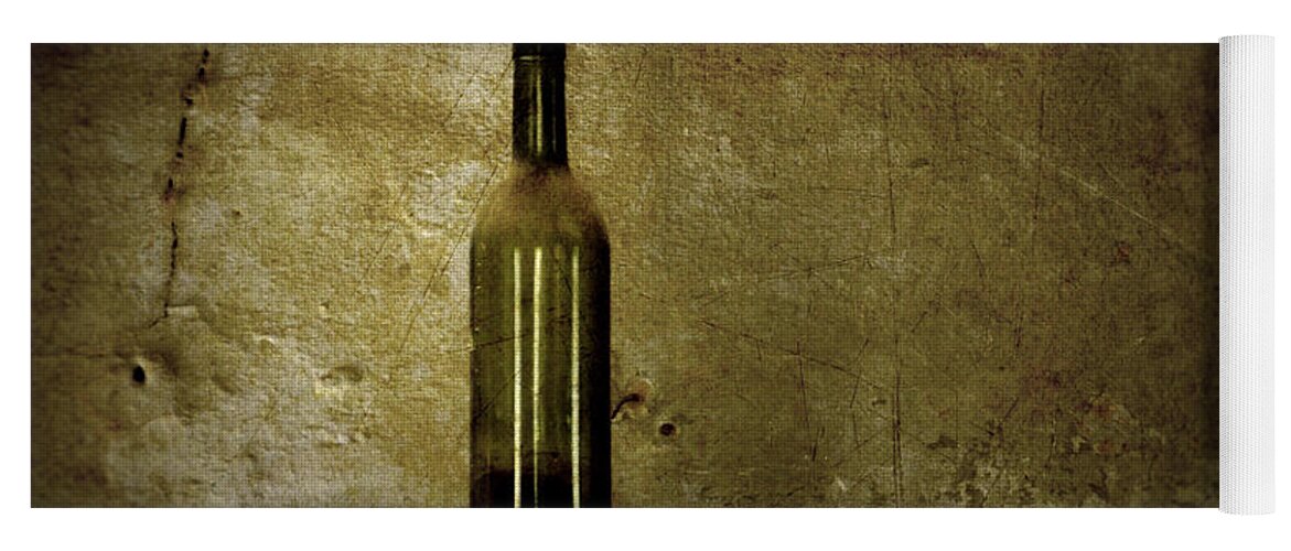 Lonely Yoga Mat featuring the photograph A lonely bottle by RicardMN Photography