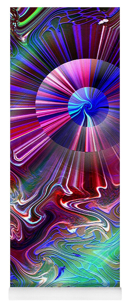 Tags: Abstract Art Yoga Mat featuring the mixed media A New Thought by Carl Hunter