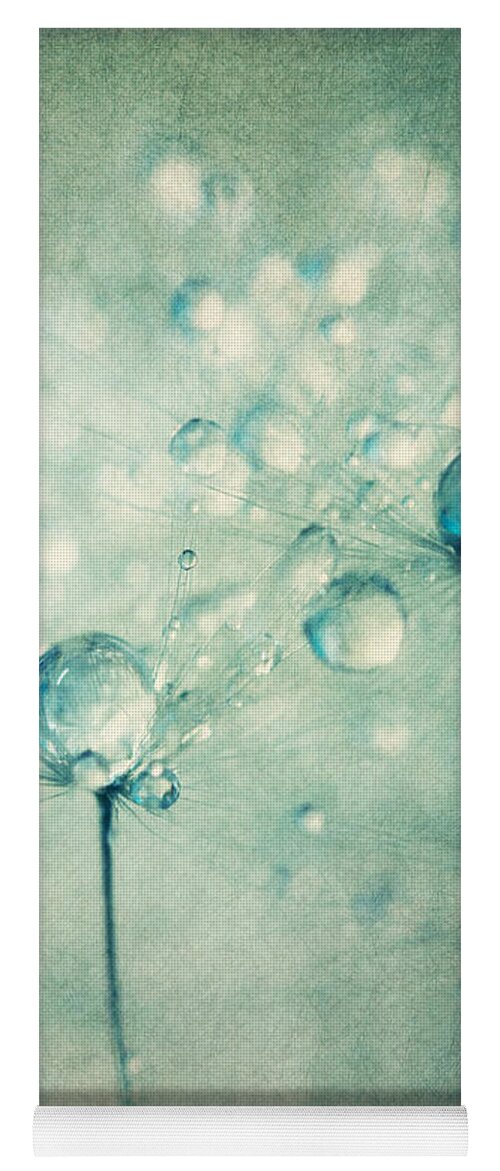 Dandelion Yoga Mat featuring the photograph A Pair of Sparkles by Sharon Johnstone