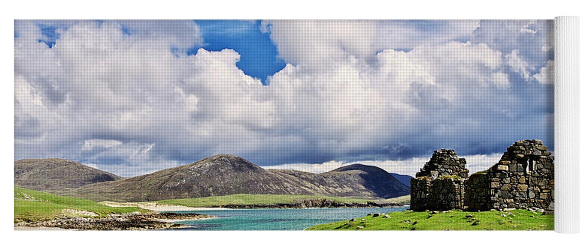 Hebrides Yoga Mat featuring the photograph A Sunny Day in the Hebrides by Juergen Klust