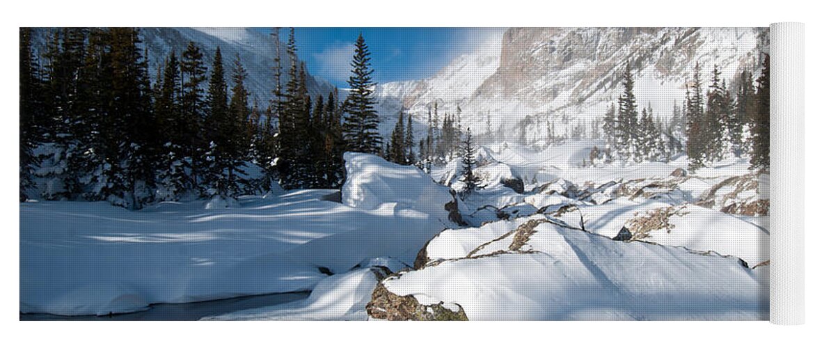 Colorado Yoga Mat featuring the photograph A Winter Morning in the Mountains by Cascade Colors