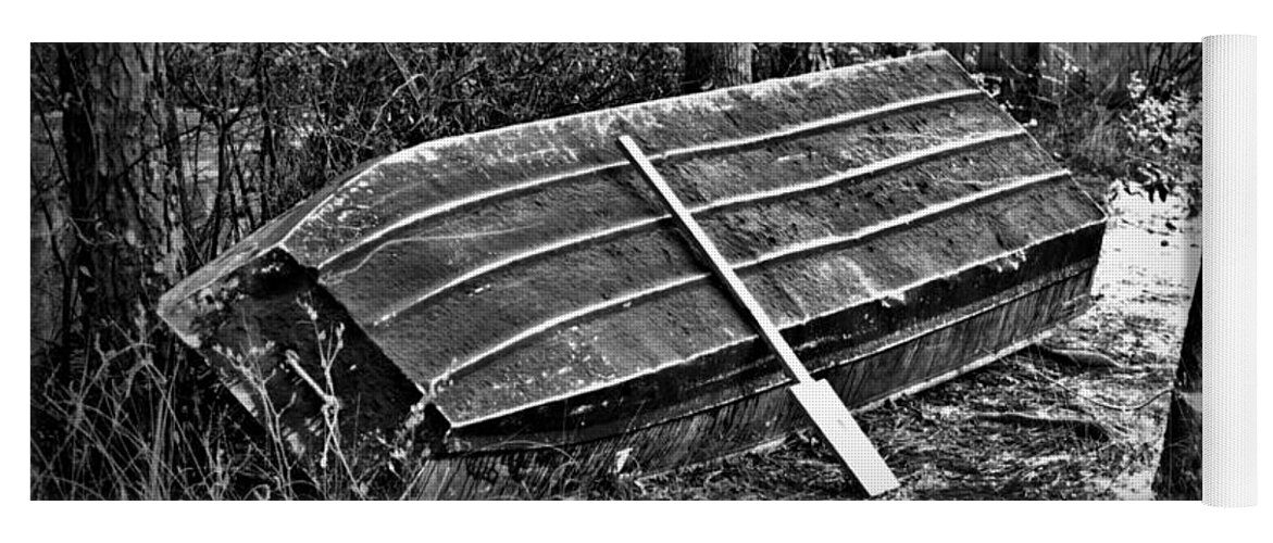 Abandoned Yoga Mat featuring the photograph Abandoned Rowboat by Tara Potts