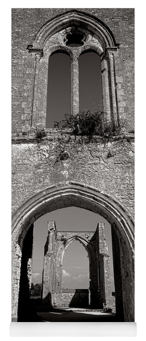 Medieval Yoga Mat featuring the photograph Abbey Ruin by Olivier Le Queinec