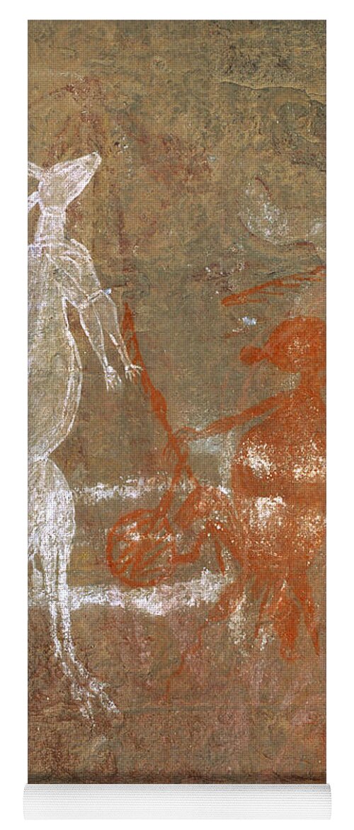 Archaeology Yoga Mat featuring the photograph Aboriginal Art, Australia by Gregory G. Dimijian, M.D.