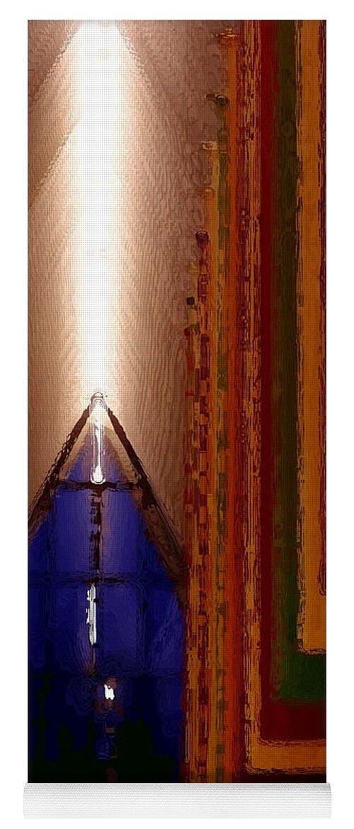 Muhlenberg College Yoga Mat featuring the photograph Abstract - Center for the Arts interior Allentown PA by Jacqueline M Lewis