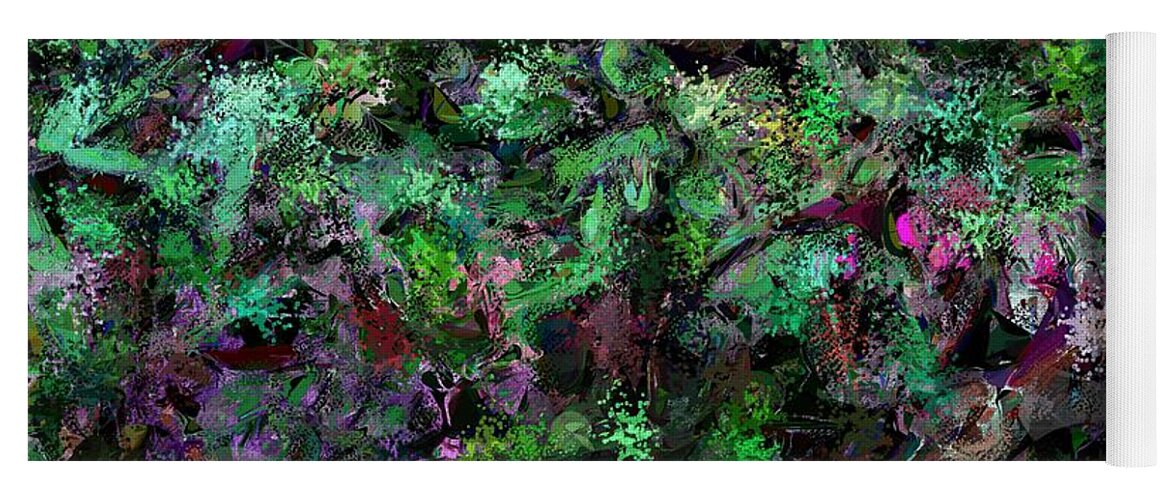 Fine Art Yoga Mat featuring the digital art Abstraction 121514 by David Lane
